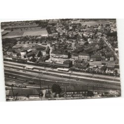 AULNOYE - AYMERIES: vue générale, la gare vue aérienne 10X15 - très bon etat