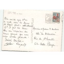 AUBRY: place de l'église vue aérienne 10X15 - très bon etat
