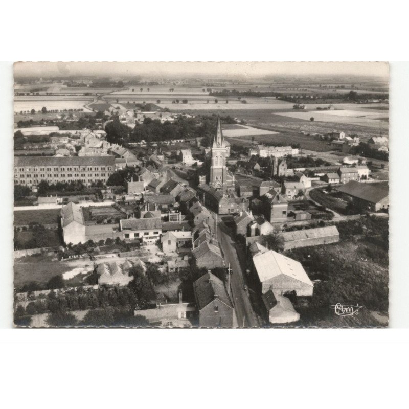 AUBERS: vue générale vue aérienne 10X15 - très bon etat
