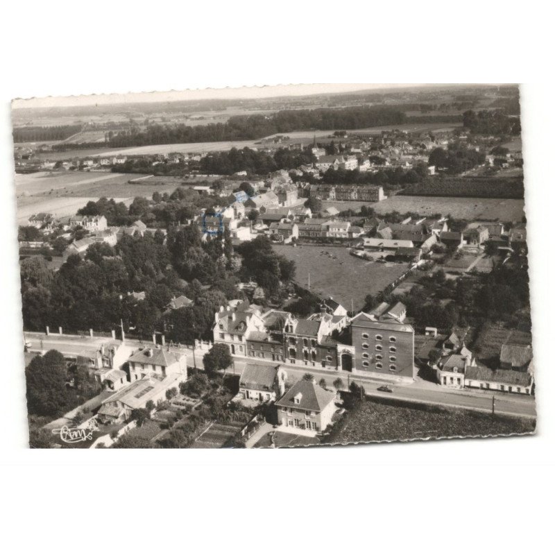ASCQ-le-PAVE: vue générale, route nationale vue aérienne 10X15 - très bon etat