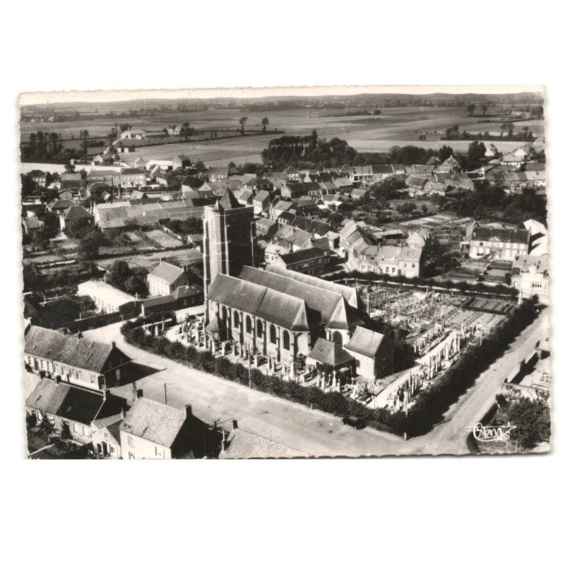 ARKENE: l'église saint-martin, pèlerinage saint-gohard vue aérienne 10X15 - très bon etat