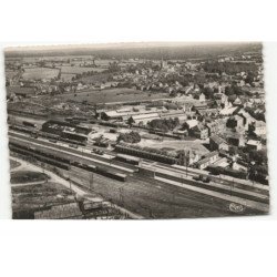 ANOR: la gare vue aérienne 10X15 - très bon etat