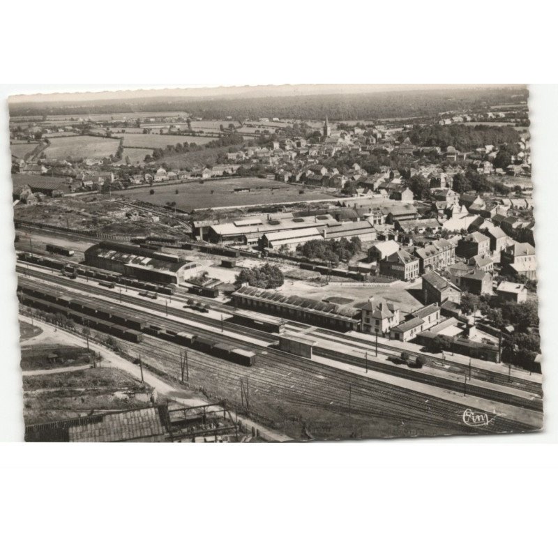 ANOR: la gare vue aérienne 10X15 - très bon etat