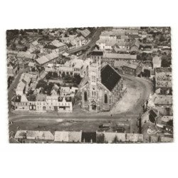 ANICHE: l'église vue aérienne 10X15 - très bon etat