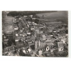 ALLENNES-les-MARAIS: l'église et la rue franche vue aérienne 10X15 - très bon etat