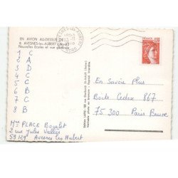 AVESNES-les-AUBERT: nouvelles écoles et vue générale vue aérienne 10X15 - très bon etat