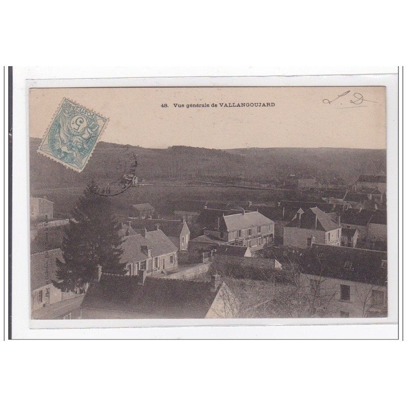 VALLANGOUJARD : vue generale - tres bon etat