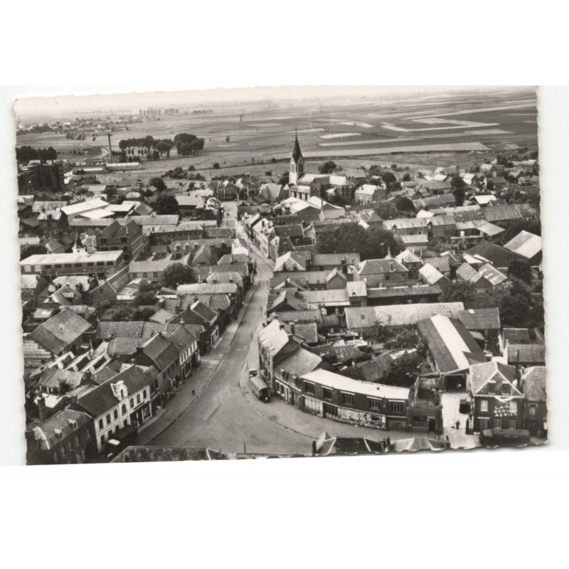 AVESNES-les-AUBERT: la rue camelinat vue aérienne 10X15 - très bon etat