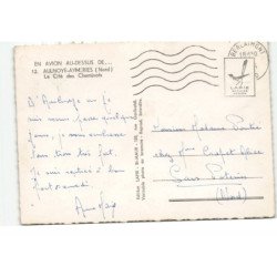 AULNOYE-AYMERIES: la cité des cheminots vue aérienne 10X15 - très bon etat