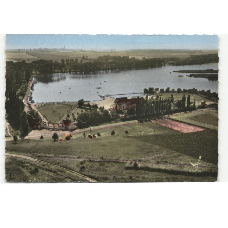 AUBIGNY-au-BAC: l'ermitage, vue d'ensemble vue aérienne 10X15 - très bon etat