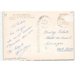 ARMENTIERES: l'hôtel de ville et la place du générale de gaulle vue aérienne 10X15 - très bon etat