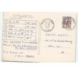 ARMENTIERES: l'église saint-vaast vue aérienne 10X15 - très bon etat