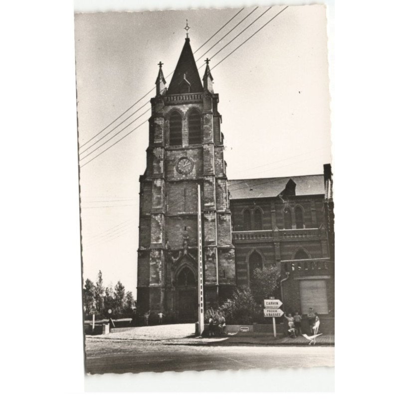 ANNOEULLIN: église saint-martin aérienne 10X15 - très bon etat