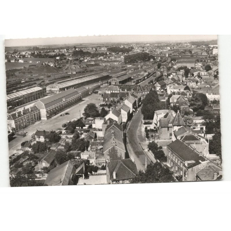 JEUMONT: la gare vue aérienne 10X15 - très bon etat