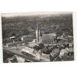 JOLIMETZ: place de l'église vue aérienne 10X15 - très bon etat