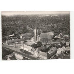 JOLIMETZ: place de l'église vue aérienne 10X15 - très bon etat