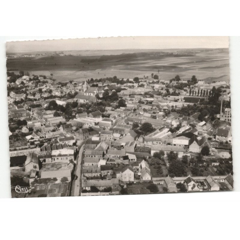 INCHY: vue générale, rue de trois-villes vue aérienne 10X15 - très bon etat