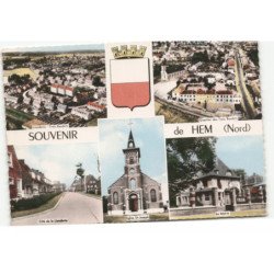 HEM: souvenir de hem, 5 vues aérienne 10X15 - très bon etat