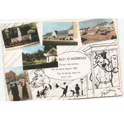 HAZEBROUCK: temps merveilleux pas de pluie de 1882 vues aérienne 10X15 - très bon etat