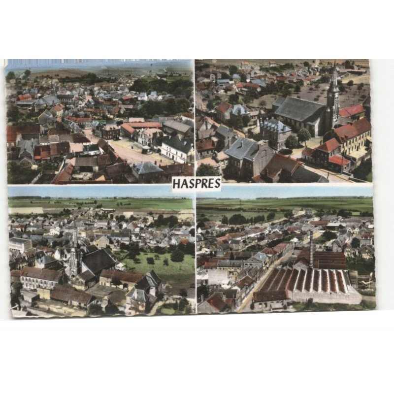 HASPRES: 4 vues vue aérienne 10X15 - très bon etat