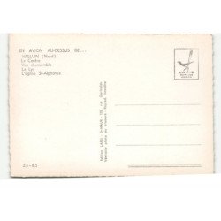 HALLUIN: le centre, vue d'ensemble, la lys, l'église saint-alphonse vue aérienne 10X15 - très bon etat