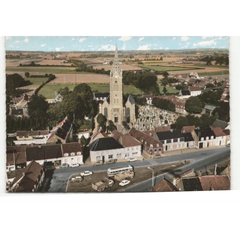 HERZEELE: vue générale vue aérienne 10X15 - très bon etat