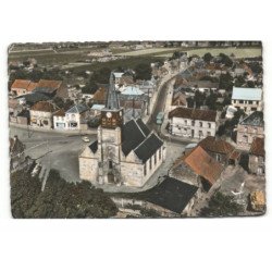 HORDAIN: église saint-gérye vue aérienne 10X15 - très bon etat