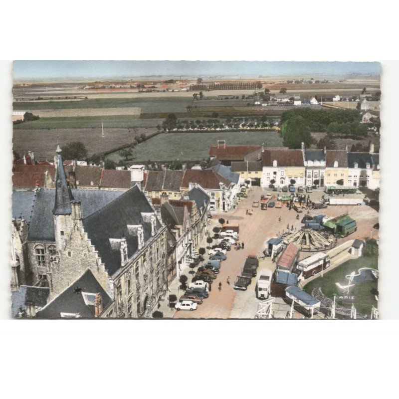 HONDSCHOOTE: vue aérienne 10X15 - très bon etat
