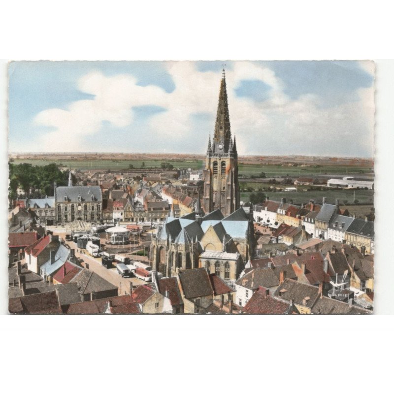 HONDSCHOOTE: vue aérienne 10X15 - très bon etat
