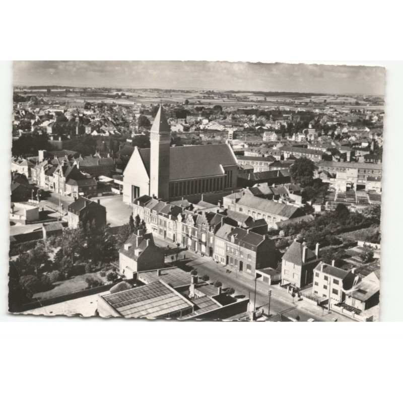 HAZEBROUCK: vue générale vue aérienne 10X15 - très bon etat