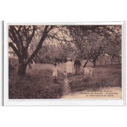 L'HAUTIL-TRIEL : closerie des tilleuls, le sous-bois, la mere pierre et sa chevre - tres bon etat