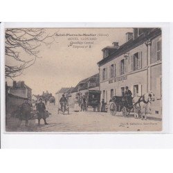 SAINT-PIERRE-le-MOUTIER: hôtel clouard, chauffage central, hôtel du commerce, attelage, tricycle - très bon état