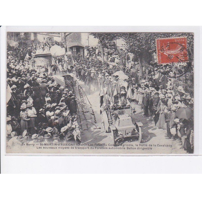 SAINT-MARTIN-D'AUXIGNY: les fêtes du comice agricole le défilé de la cavalcade - état