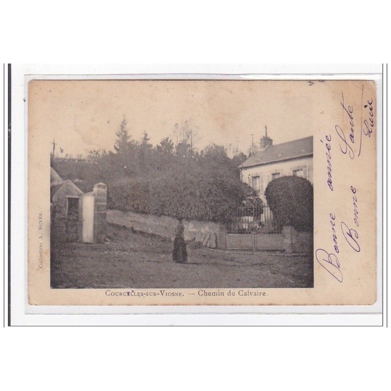 COURCILLES-sur-VIOSNE : chemin du calvaire - tres bon etat