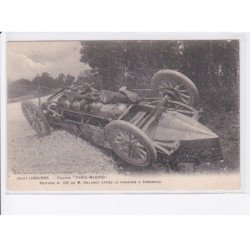 LIBOURNE: course "paris-madrid" voiture n°125 de M. Delaney après le panache à simoneau - très bon état