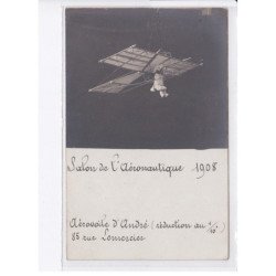 PARIS: salon de l'aéronautique 1908, aérovoile d'andré réduction au 1/10 85 rue lemercier - très bon état