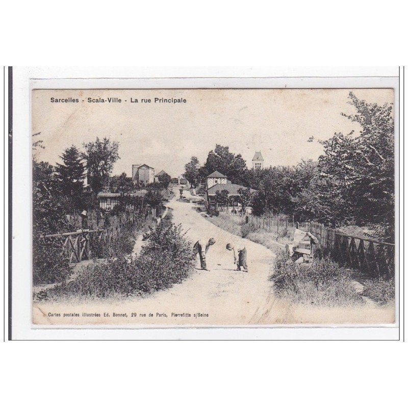 SARCELLES : scala-ville, la rue principale - etat