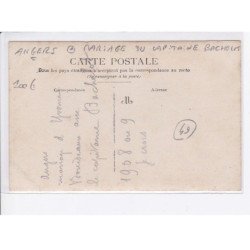 ANGERS: mariage du capitaine bachelot - très bon état