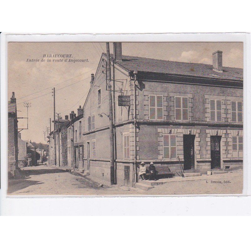 HARAUCOURT: entrée de la route d'angecourt - très bon état