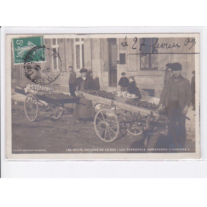 LIMOGES: les petits métiers de la rue, marchand d'oranges - très bon état
