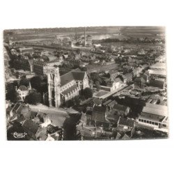 HAUBOURDIN: église saint-maclou vue aérienne, 11X15 - très bon état