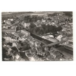 HAUBOURDIN: les 2 ponts sur la deûle vue aérienne, 11X15 - très bon état