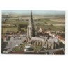 HONDSCHOOTE: l'église, le nouveau jardin vue aérienne 11X15 - très bon état
