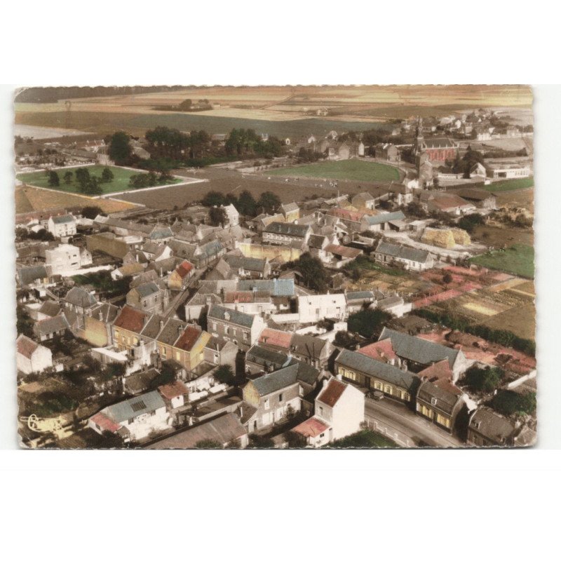 HOUPLIN-ANCOISNE: vue générale vue aérienne 11X15 - très bon état