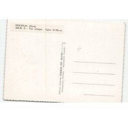 HOUPLIN: église saint-martin vue aérienne 11X15 - très bon état