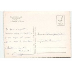 GLAGEON: en passant par... vue générale, l'église, le passage à niveau vue aérienne 11X15 - très bon état