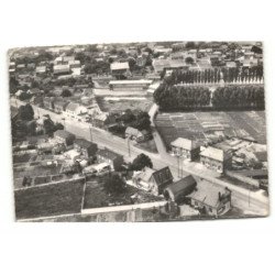 GOUZEAUCOURT: rue de la gare vue aérienne 11X15 - très bon état