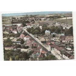 LA GORGUE: rue du générale de Gaulle vue aérienne 11X15 - très bon état