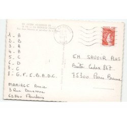 LA GORGUE: rue jean mermoz et carrefour de la gare vue aérienne 11X15 - très bon état