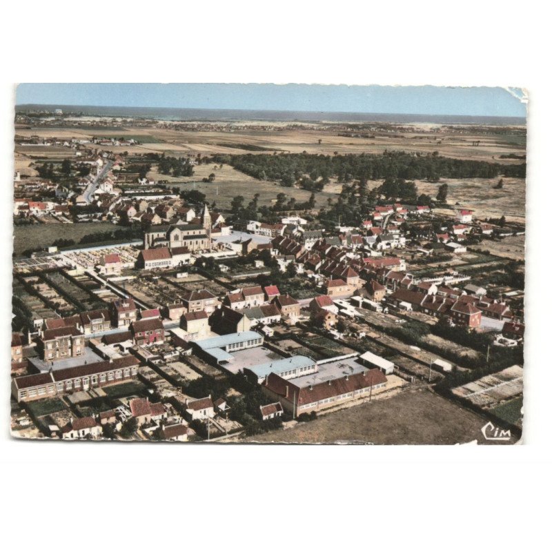 GHYVELDE: vue générale vue aérienne 11X15 - très bon état